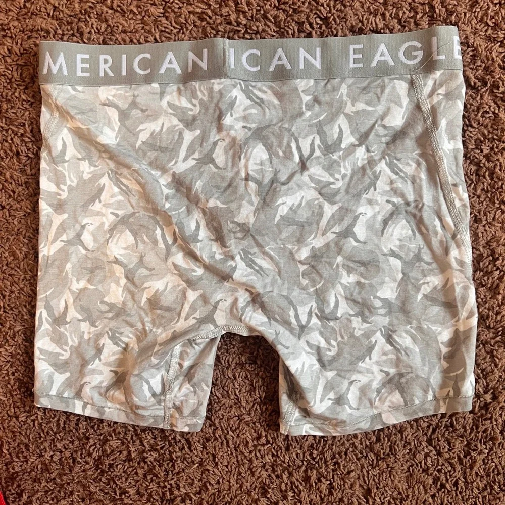 American Eagle Boxer Briefs Camo Print Stretch Underwear Comfortable No Size Tag